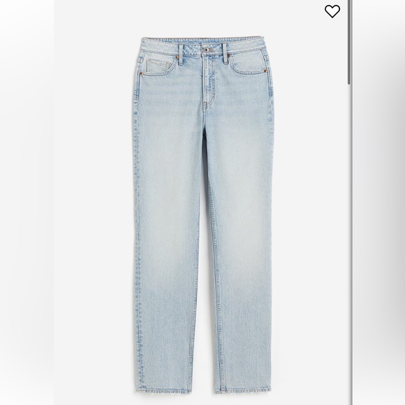H&M High rise slim straight leg jeans - Picture 3 of 7